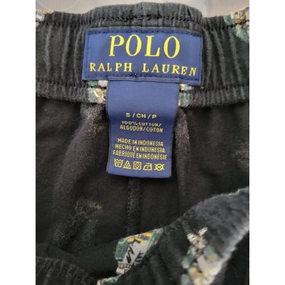 Polo Ralph Lauren Mens Allover teddy Bear Black pj pajamas size Small Preppy - Picture 2 of 6